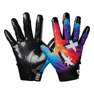 Cutters Multi Color Face Rev Pro 6.0 Limited-Edition Football Receiver Gloves with Air C-TACK Grip & All-Weather Performance