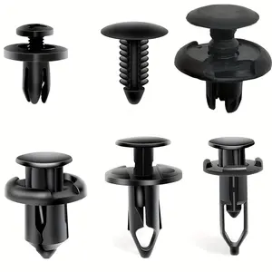 Car Bumper Push Rivet Clip (200pcs), Durable 6mm-10mm Sizes, 6-Types Set for Toyota, Ford, GM, Honda, Quick Repair & Auto Parts Removal Essential Tool Kit, Fasteners, Replacement, Automotive Accessories