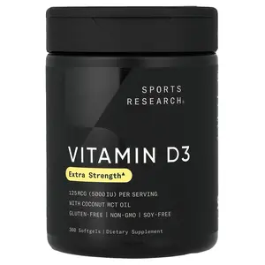Sports Research Vitamin D3, 125 mcg (5,000 IU), 360 Softgels