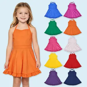 Black girls summer active wear yoga dress athletic dress