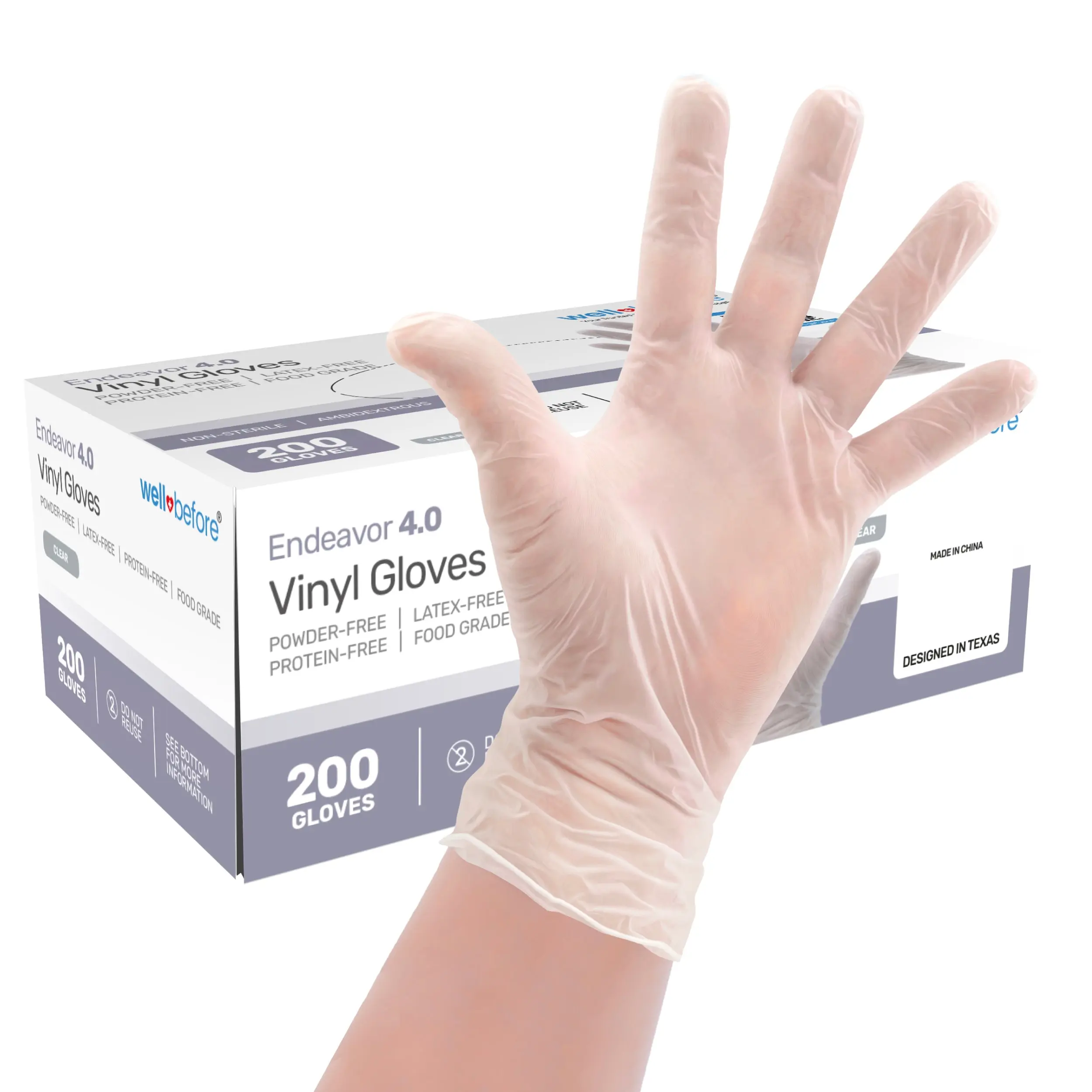 WellBefore Food Grade Vinyl Gloves WellBefore Food Grade Vinyl Gloves