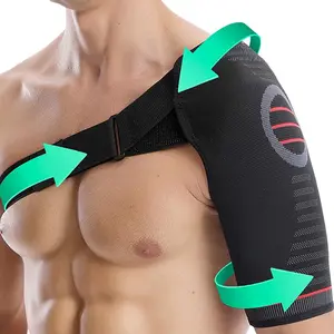 Adjustable Shoulder Support Strap, Shoulder Wrap for Women & Men, Adjustable Shoulder Brace, Shoulder Protector for Rotator Cuff, Shoulder Dislocated AC Joint, Sprain, Christmas Gift