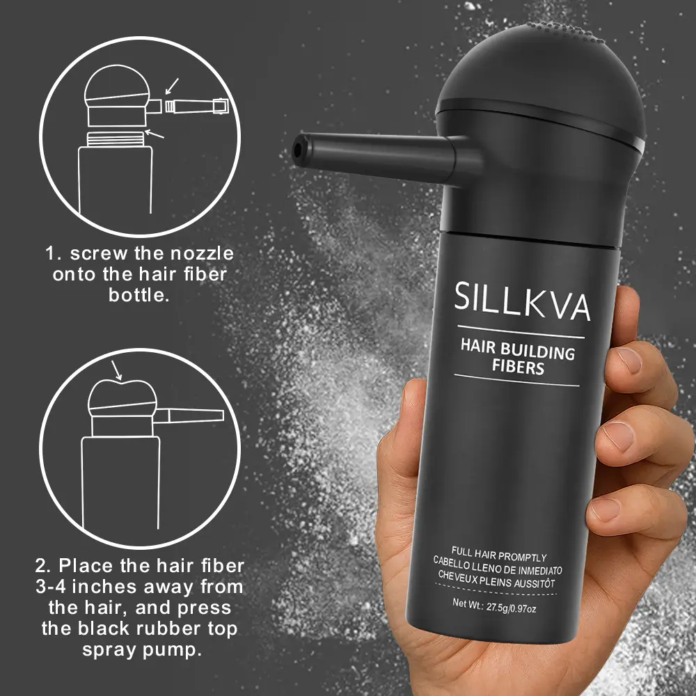 SILIKVA Hair Fiber Spray Applicator Kit - Precision Application