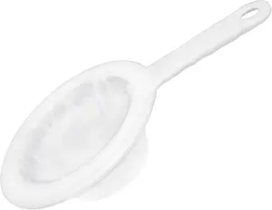 Nylon Fine Mesh Strainer Plastic Net Strainer 200 Mesh Kitchen Sieve Filter with Handle Hook Food Filter for Tea, Coffee, Nut Milk, Juice