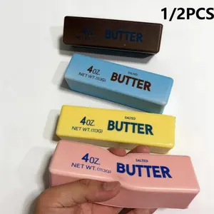 Slow Rising Dumpling Squishy Butter Squeeze Toys Pack Sensory Stress Relief Squishies Soft & Stretchy Fidget Toys for Anxiety Relief Party Favors (Dumpling Squishy Butter)