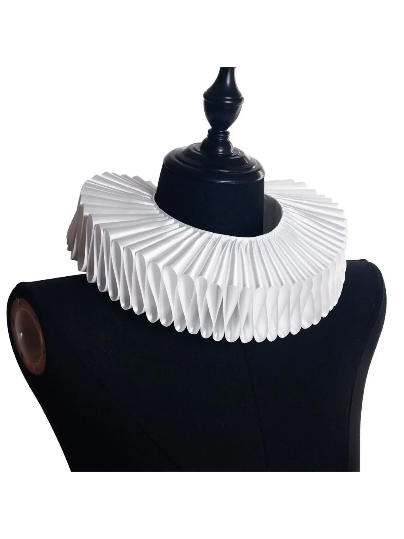 Retro Ruff Collar, Opera & Halloween Black Magic Elf Style Neckwear, Cosplay Accessory