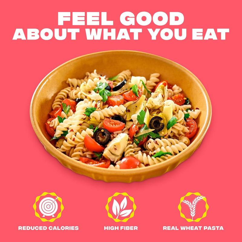 Carbe Diem!, Rotini, Lower Net Carb Pasta with Traditional Flavor & Texture, 8 grams of Protein, 55% Fewer Net Carbs & Only 110 Calories Per Serving, Pack of 3