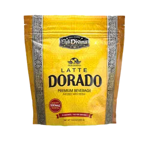 Vida Divina Latte Dorado Premium Beverage - Coffee Blend with Rich Flavor and Smooth Texture