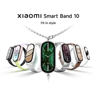 Xiaomi Smart Band 10 1.72'' AMOLED Narrow-edge Quadrilateral Display,Upgraded All-round Sleep Monitoring，Upgraded Professional Workout Analysis，Ultra-long Battery Life，Xiaomi HyperOS 2 and More Fun Function