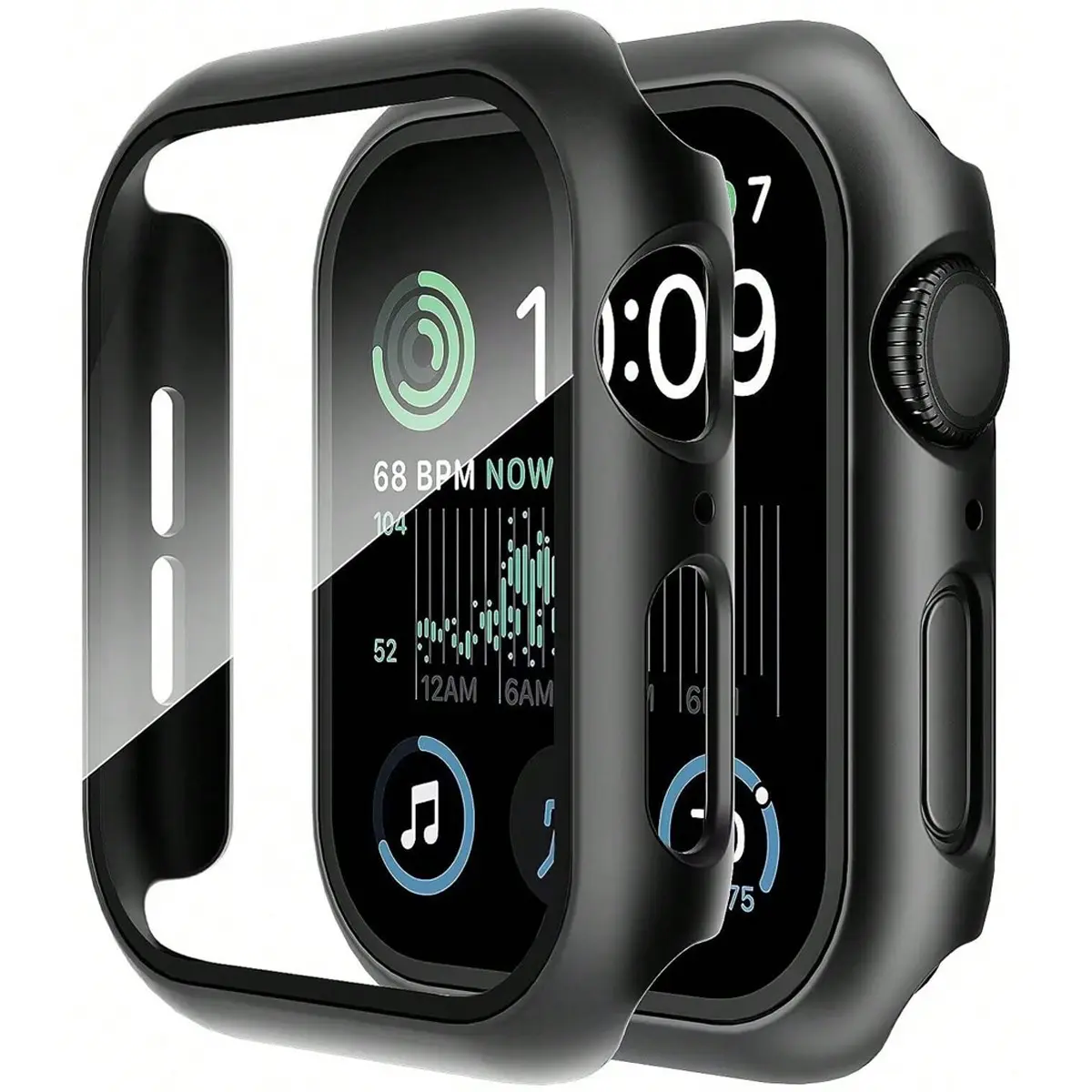 Built-In Tempered Glass Screen Protector, All-Around Hard PC Protective Watch Case Ultra-Thin Cover for Apple Watch Series Ultra/SE/11/10/9/8/7/6/5/4, 38/40/41/42/44/45/46/49 mm, Smart Watch Accessory, Smartwatch Accessories, Protection, Wearable Built-In Tempered Glass Screen Protector, All-Around Hard PC Protective Watch Case Ultra-Thin Cover for Apple Watch Series Ultra/SE/11/10/9/8/7/6/5/4, 38/40/41/42/44/45/46/49 mm, Smart Watch Accessory, Smartwatch Accessories, Protection, Wearable