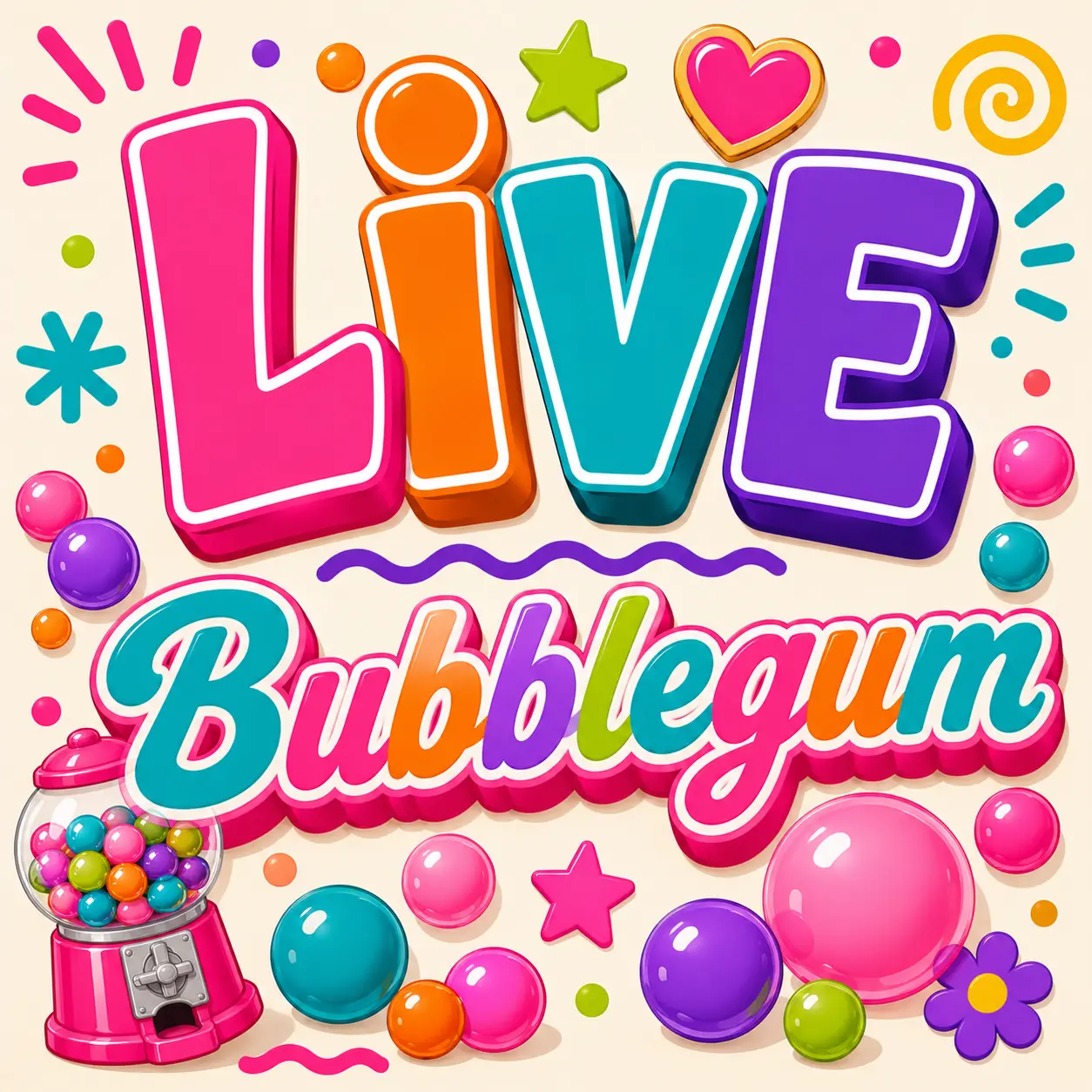 LIVE Bubblegum Bracelet