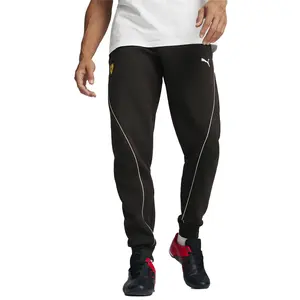 PUMA Mens Scuderia Ferrari Race Drawstring Sweatpants Casual - Black
