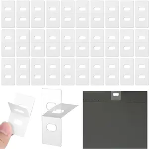 30 Sets (60 Pcs) Vertical Blind Repair Tabs Clear Fixer for Vertical Blinds Replacement Slats & Parts