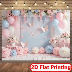 1pc Festive Decoration Backdrop Tapestry Smooth 100% Polyester Washable - Garden, Home, Room for Organizers