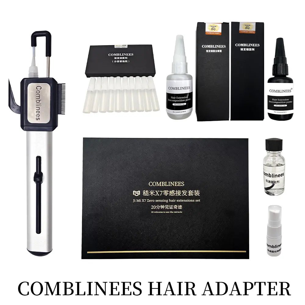 NEW invisible hair extensions kit comblinees NEW invisible hair extensions kit comblinees