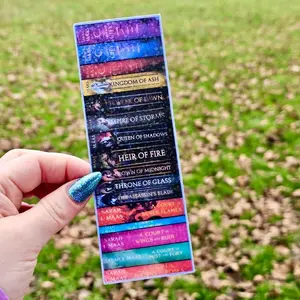 Sarah J Maas Book Spines Laminated Cardstock Bookmark