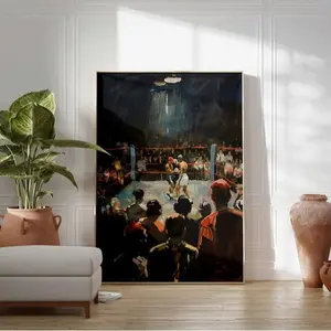 Vintage Boxing Poster, Retro Boxing Art, Old School Boxing Print, Classic Boxing Decor, Sport Poster, Gym Art, Gym Decor, Sports Print UNFRAMED