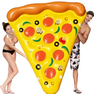 New Pizza-Shaped Mother's Day Gift, Inflatable Pool Float Chair, 70” X 59”, Adult Lounge Pad with Pillow, 4-In-1 Sunbathing Float, Water Float, Party Gift, Pool Floaters