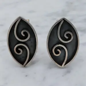 Vintage Mexican sterling silver cuff links