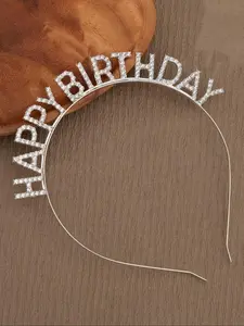 Rhinestone Letter Decor Hair Hoop, Fashionable Hair Accessories for Women & Girls, Stylish Hair Accessories for Party, Daily Decor