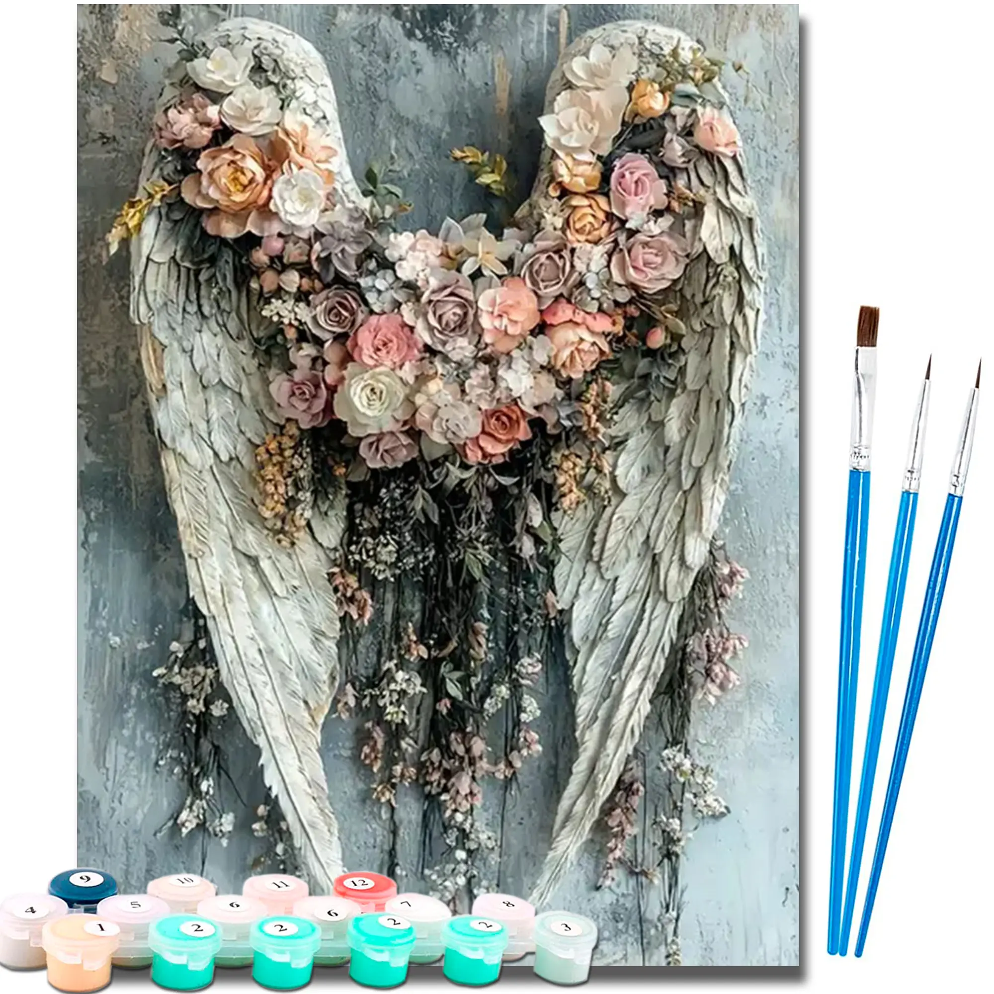 16x20 in Paint by Numbers Kit for Adults Beginners - DIY Decorative Painting Set, Handcraft Art Kit, Easy Canvas DIY for Home Wall Decor Surprise Gift, Arts Crafts Supplies, Paint Canvases For Painting
