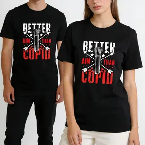 I Aim Better Than Cupid Hunting Valentine’s Day Archery T-Shirt