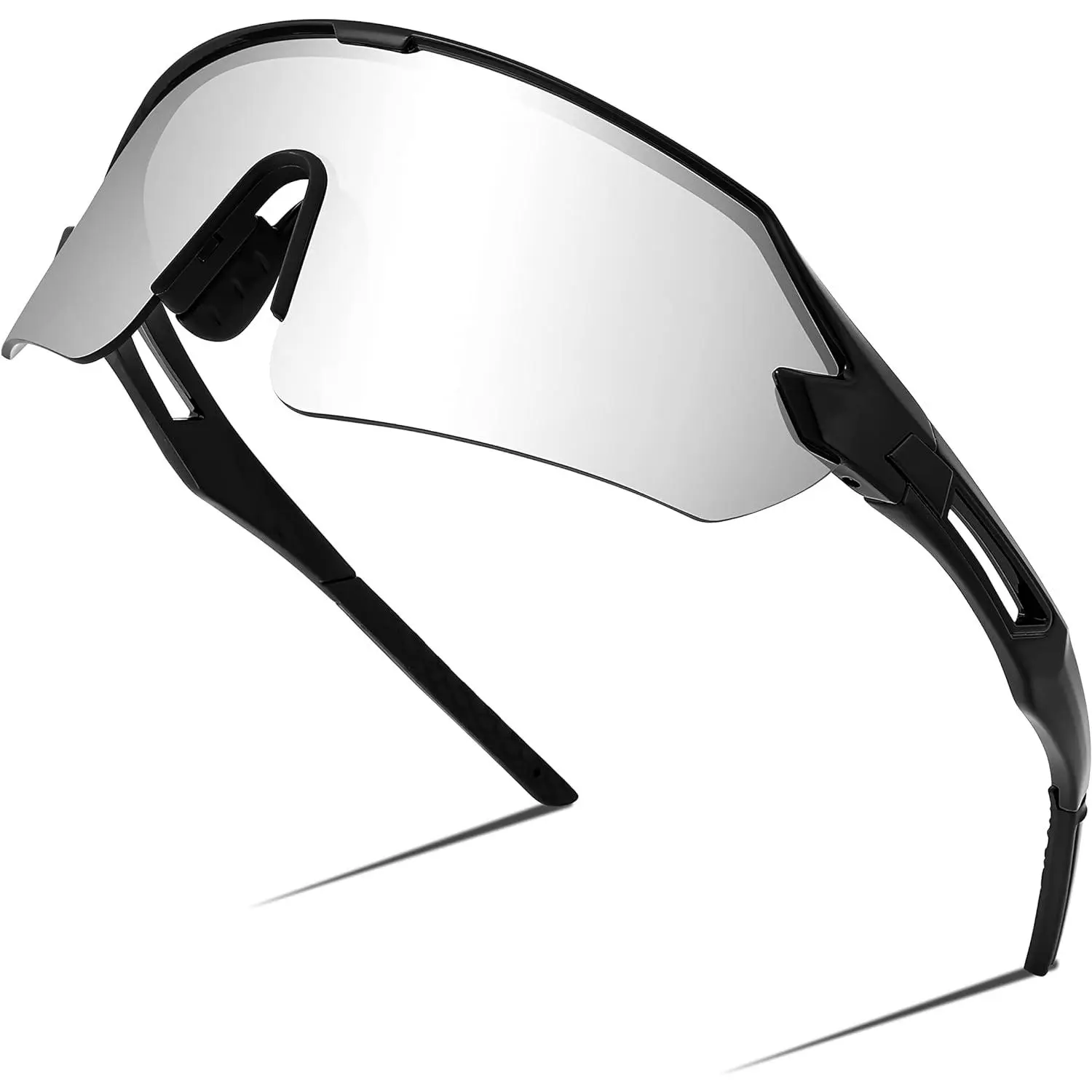 004 Black | White Mirrored Lens