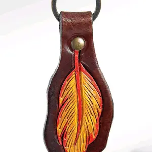 American darling Hand Tooled Genuine Leather Keyring