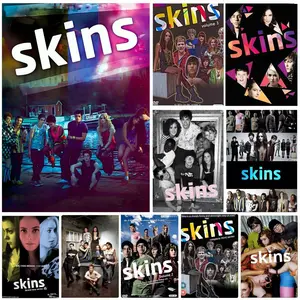 Series S-Skins Generation Poster Self-Adhesive Waterproof Art Sticker, Aesthetic Minimalist Wall Poster for Coffee Shop, Bar & Home Room Decor, Art Wall Decoration