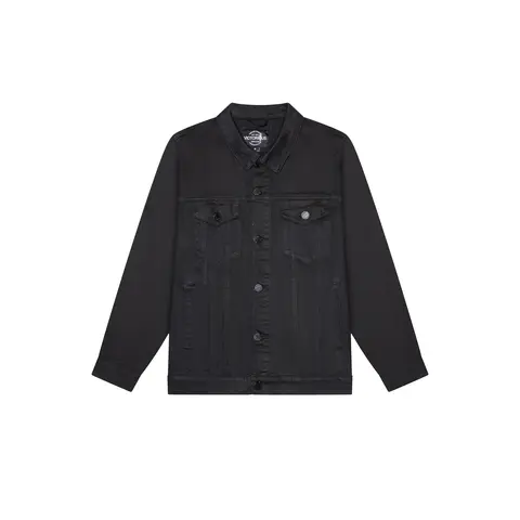 VICTORIOUS Denim Jacket for Men - Plain Casual Coats in 100% Cotton, Classic Fit Long Sleeve Button-Up for mensfashion, Longsleeves, Jean Jacket
