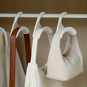 Plastic Closet Hook, Durable Handbag Hanger, Smooth Surface, Ideal for Organizing Accessories and Bags, Retail Display