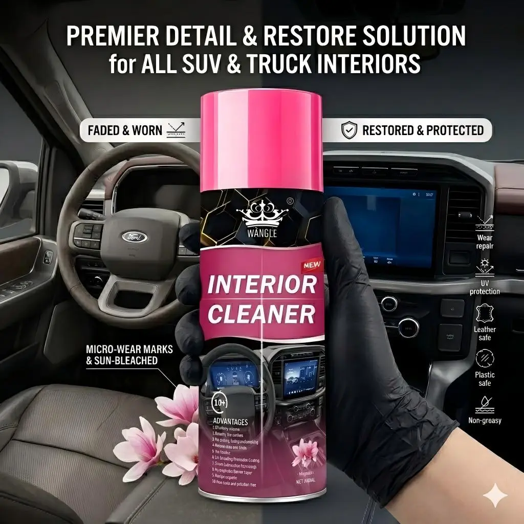 Premium Car Quick Detailer Spray - No-Rinse DIY Car Care Surface Cleaner, Waterless Wax for High-Gloss Finish & Durable Protection, Suitable for Automotive Vinyl, Plastic & Rubber Care, Interior & Exterior Use
