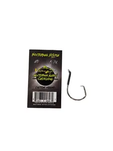 Nocturnal Nation Eclipse 8/0 Custom Circle Hooks - Hand Sharpened, Inspected, 10 PK, Hyper Sharp Offset Design