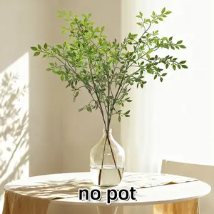 43.3 Inch Nandian Fake Plants, 2 Pcs Greenery Stems for Vase Decor, Elegant Artificial Plants Faux Branches, Eucalyptus, Office Home Decor