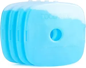 Ice Packs for Lunch Boxes,Reusable Ice Packs for Coolers Camping, School and Work (Pack of 4)