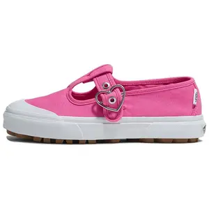 Vans Style 93 Mary Jane Low-Top Casual Shoes for Women in Pink and White Verifiable, with credentials and supporting global authentication