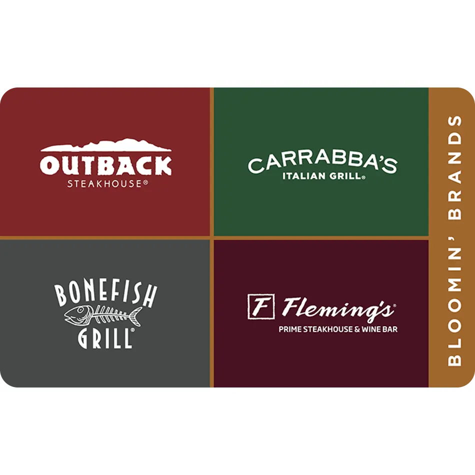 Bloomin' Brands eGift Card | Steakhouse, Italian & Seafood Dining