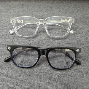 Gothic Cross Glasses Frame, Vintage Punk Eyewear, Floral Cross Optical Glasses, Unisex Statement Eyewear
