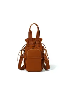 Outdoor Leisure Lightweight Nylon Bag, Japanese Style Drawstring Bucket Bag, Six Colors Available, Crossbody Handbag, Sport Waterproof Small Backpack