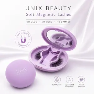 Unix Beauty Soft Magnetic Eyelash Clusters, All-in-1 Box with Versatile Styles, Lightweight Reusable No-Glue Waterproof Makeup Cosmetic, Perfect Gift for Girlfriends