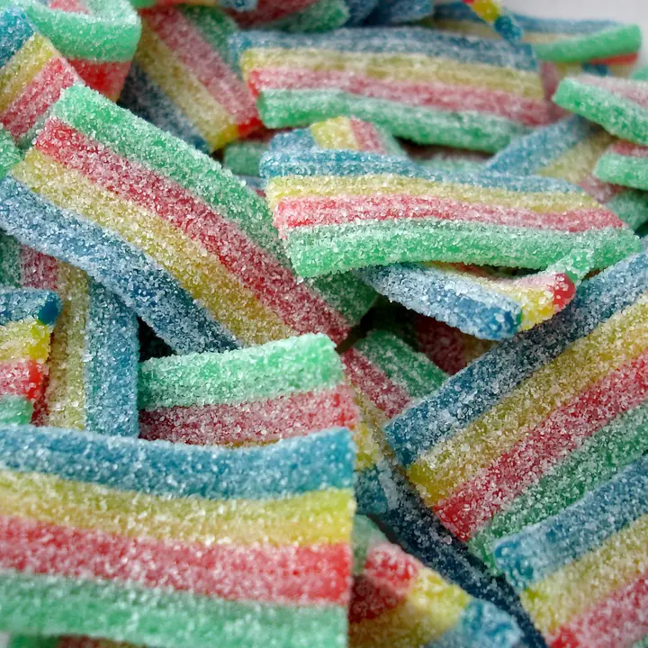 Sour Power Snax Mini Belt Quattro Candy Bulk Bag – Soft & Chewy Sour Belt Bites, Assorted Fruit Flavored Candy, Tangy Sweet & Sour Treat for Parties, Candy Buffets & Sharing