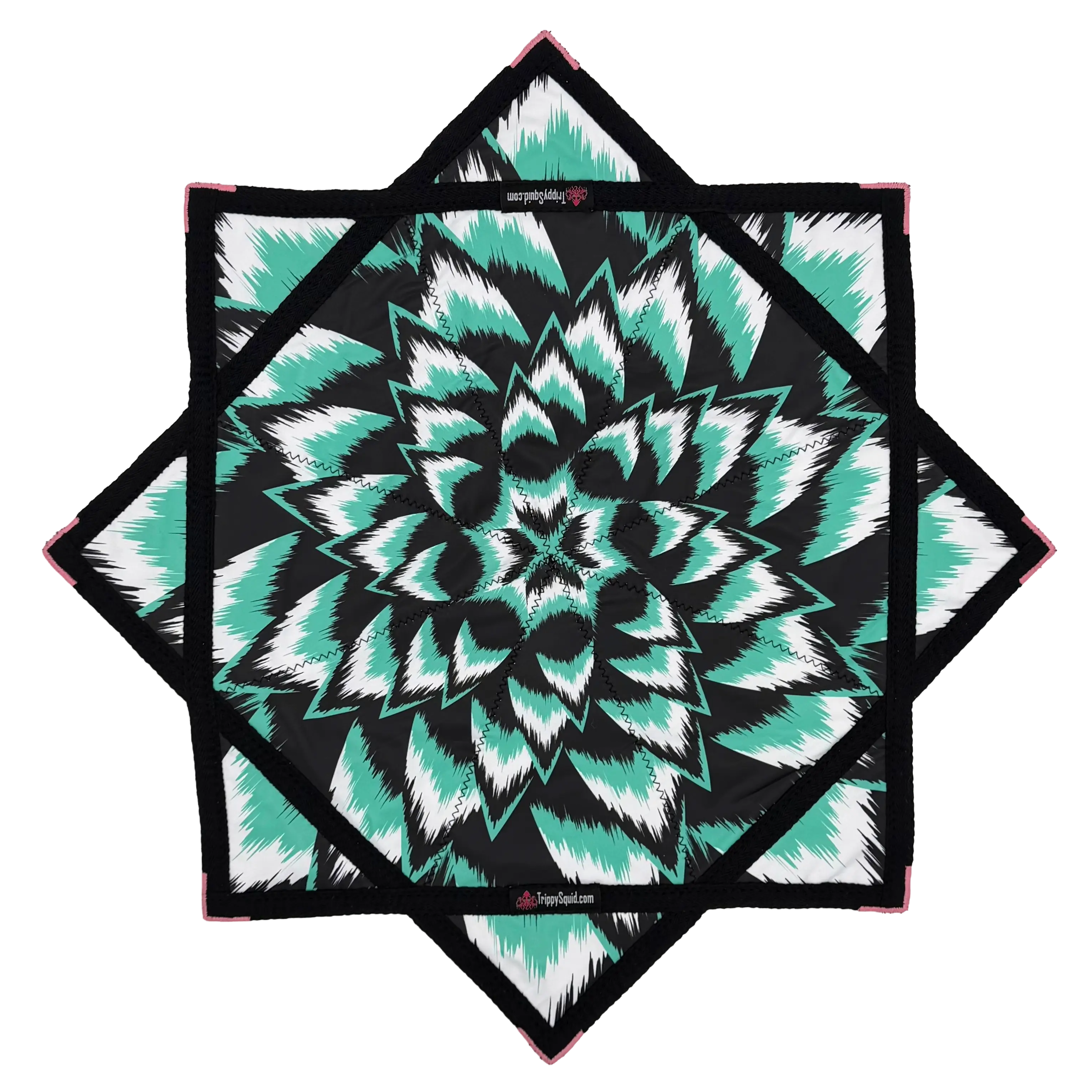 059.Teal & Pink Flower Flowstar 26"(Non-UV)