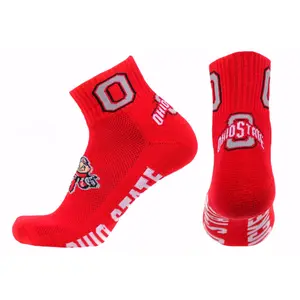 Ohio State Buckeyes Scarlet Quarter Socks