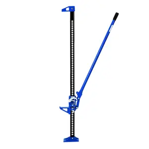 Garvee 60 Inch Farm Jack - Heavy Duty Steel Ratcheting Off Road Utility Jack with 6600 Lbs/3 Ton Capacity, Adjustable Height 5.12''-52'', Safety Lock Pins for ATV, UTV, Truck, SUV, Tractor - Blue