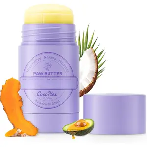 HICC PET Dog Paw Balm 0.53 oz for Dogs & Cats, Soothing Paw Balm Dogs Lick Safe, Moisturizing and Healing Dry Cracked Paws Cat Paw Balm, All-Natural Paw Wax for Dogs, Improves Rough Paws Relieves Odor