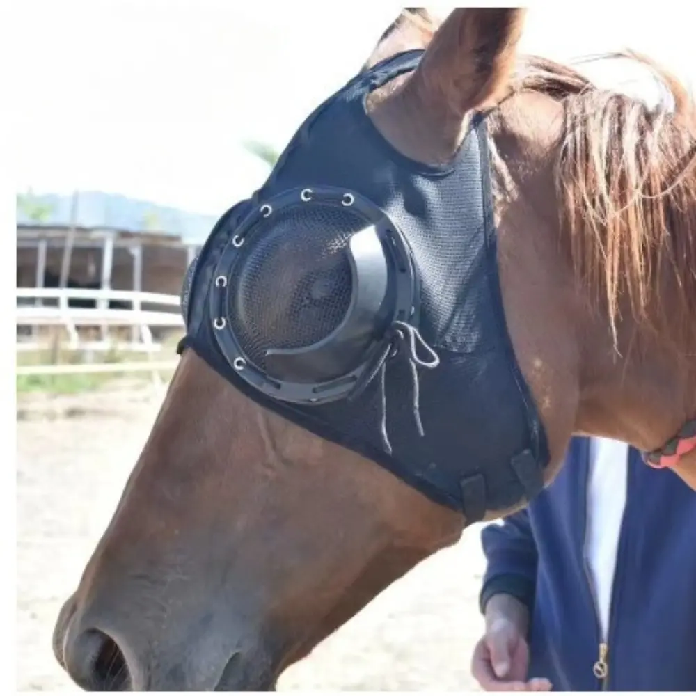 Tailo 2026 Upgrade Equestrian Windproof Outdoor Eye Mask, Speed Racing Eye Cover, Mesh Sand Protection Horse Head Gear, Essential Horse Equipment