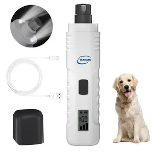 [your choose!]Dog Nail Grinder With 2 LED Light, 3 Speed Rechargeable Dog Nail Trimmer, Upgraded Powerful Electric Dog Nail File, Quiet And Painless, Pet Nail Trimmer Paw Polisher Automatic Electric Trimmer