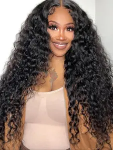 Water Wave Human Hair Bundles, 100% Human Hair Extensions for Women, Brazilian Hair Bundles, Natural Human Hair Piece for Daily Use