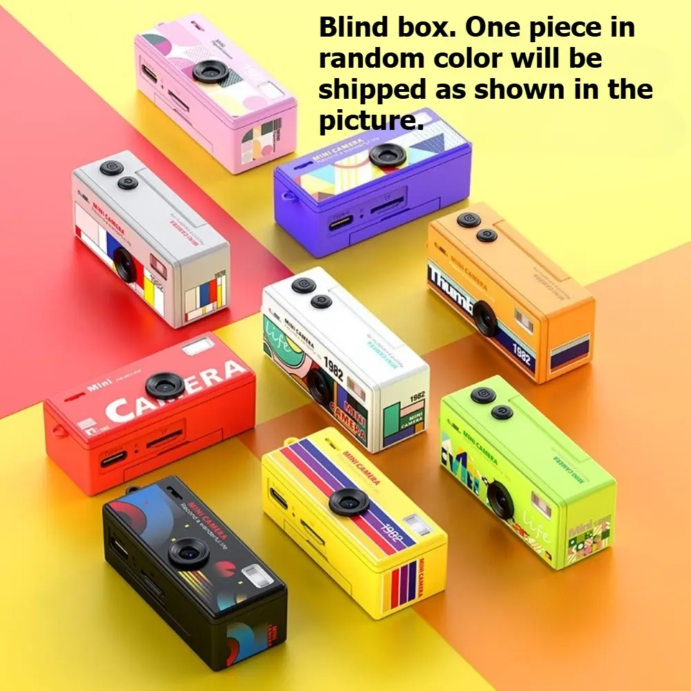 1 Vintage Retro Mini Digital Zoom Camera Blind Box (Including 32G Card ...