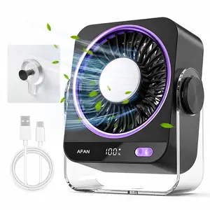 Desk Cooling Fan with Cooling Function, 199 Speed Turbo Airflow, Quiet Digital Display USB Rechargeable Fan, 180° Rotatable Small Portable Table Fan for Bedroom Home Office Travel Camping RV tiktok shop spring glow up